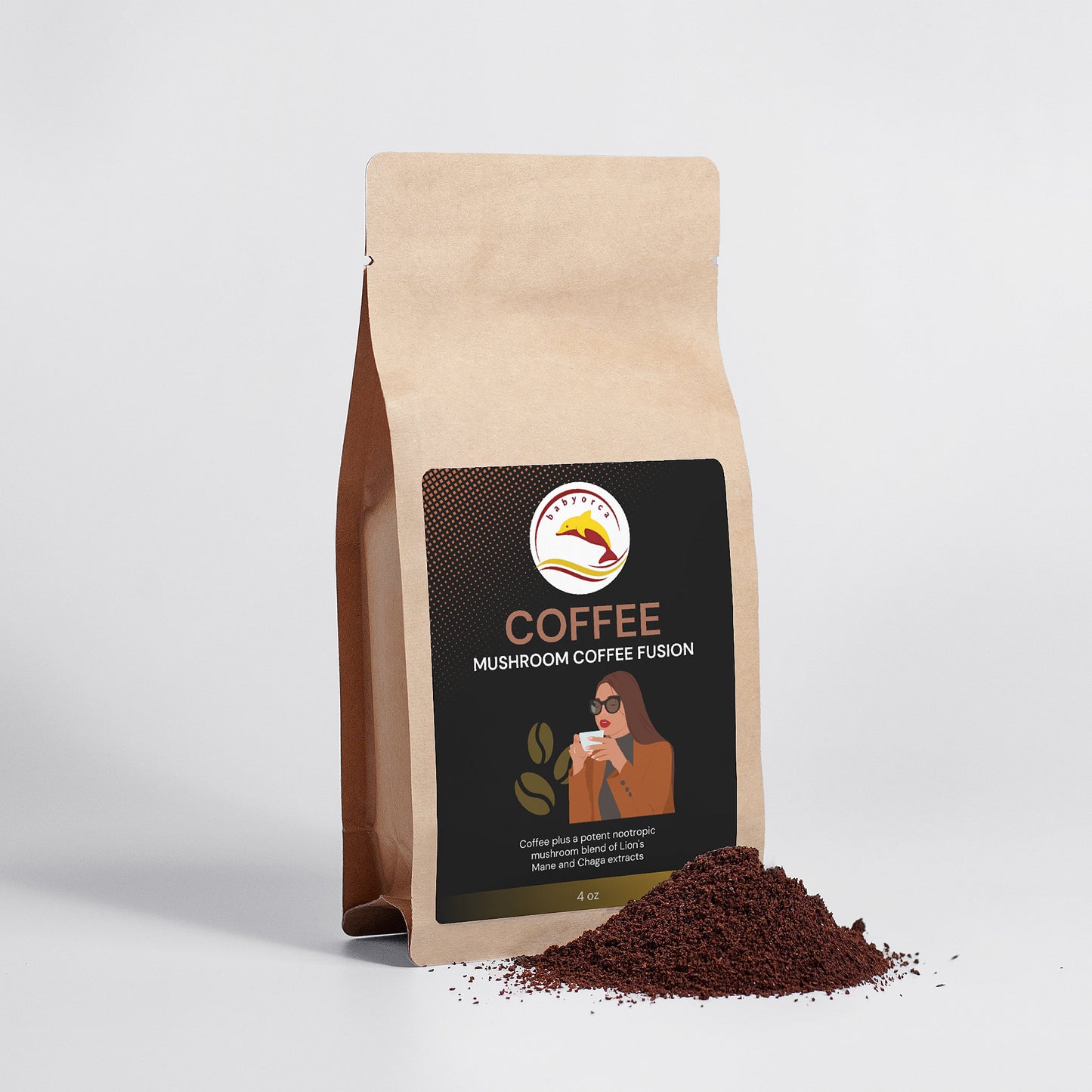 Mushroom Coffee Fusion - Lion’s Mane & Chaga 4oz